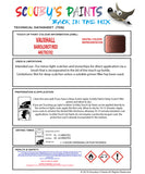 Touch Up Paint Instructions for use Vauxhall Combo Barolorot/Red Code 44H/70U/592