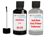Vauxhall Carlton Black Code 80L/200 Anti rust primer protective paint