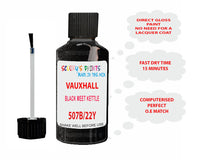paint code location Vauxhall Crossland Black Meet Kettle Code 507B/22Y/Gbo