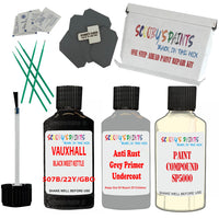 Paint Stone Chip Scratch Repair For Vauxhall Crossland Black Meet Kettle Code 507B/22Y/Gbo