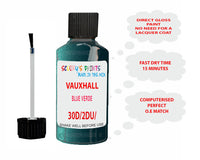 paint code location Vauxhall Coupe Blue Verde Code 30D/2Du/37Q