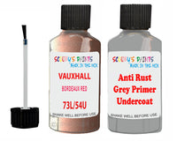 Vauxhall Cavalier Bordeaux Red Code 73L/54U Anti rust primer protective paint