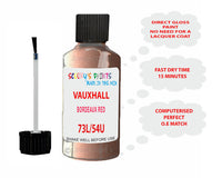 paint code location Vauxhall Kadett Bordeaux Red Code 73L/54U