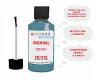 paint code location Vauxhall Meriva Bossa Nova Code 2Su/21Q