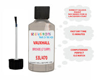 paint code location Vauxhall Corsa Brocade (Lt Curry) Yellow/Brokatgelb Code 53L/470