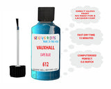 paint code location Vauxhall Campo Cape Blue Code 612
