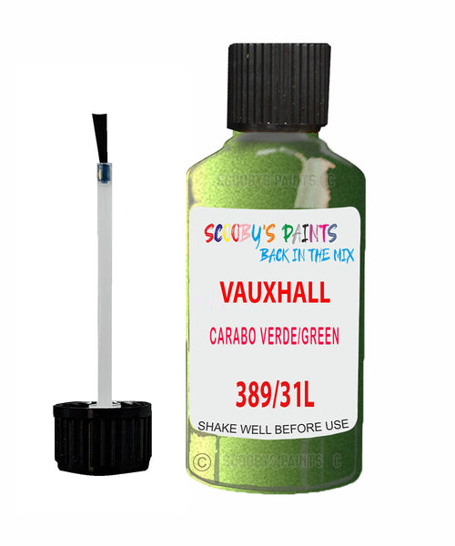 Vauxhall Coupe Carabo Verde/Green Code 389/31L Touch Up Paint