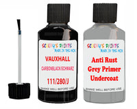 Vauxhall Astra Carbonblack/Schwarz Code 111/280/J4C Anti rust primer protective paint