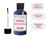 paint code location Vauxhall Manta Monaco Blue Code 29L/286/29U