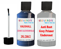 Vauxhall Combo Ceramic Blue/Keramikblau Code 29L/286/29U Anti rust primer protective paint