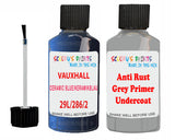 Vauxhall Corsa Ceramic Blue/Keramikblau Code 29L/286/29U Anti rust primer protective paint