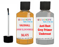 Vauxhall Corsa Chrome Yellow/Chromgelb Code 56L/475 Anti rust primer protective paint