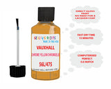 paint code location Vauxhall Corsa Chrome Yellow/Chromgelb Code 56L/475