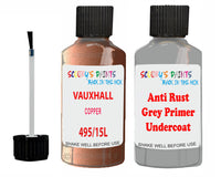 Vauxhall Corsa Copper Code 495/15L Anti rust primer protective paint