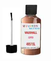 Vauxhall Corsa Copper Code 495/15L Touch Up Paint