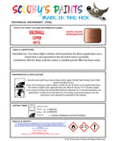 Touch Up Paint Instructions for use Vauxhall Corsa Copper Code 495/15L