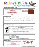 Touch Up Paint Instructions for use Vauxhall Manta Crimson Red/Karminrot Code 76L/535