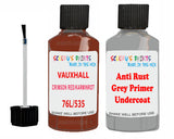 Vauxhall Kadett Crimson Red/Karminrot Code 76L/535 Anti rust primer protective paint