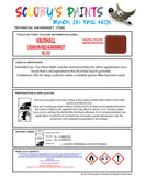 Touch Up Paint Instructions for use Vauxhall Kadett Crimson Red/Karminrot Code 76L/535