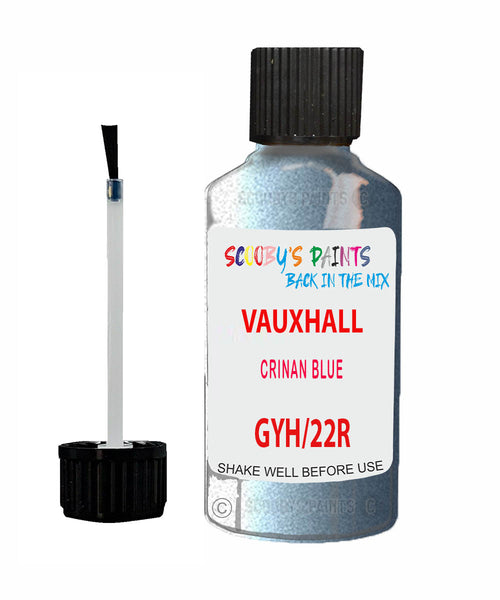 Vauxhall Meriva Crinan Blue Code Gyh/22R Touch Up Paint