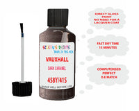 paint code location Vauxhall Insignia Dark Caramel Code 458Y/41S/Gdb
