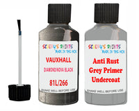 Vauxhall Cavalier Diamond/Nova Black Code 81L/266 Anti rust primer protective paint