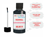 paint code location Vauxhall Kadett Dolphin Grey/Delphingrau Code 84L/661/91U