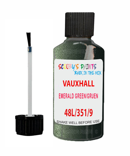 Vauxhall Frontera Emerald Green/Gruen Code 48L/351/926 Touch Up Paint