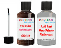 Vauxhall Mokka X Espressobraun/Deep Espresso Code Gyo/41X Anti rust primer protective paint