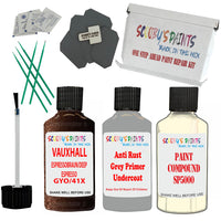 Paint Stone Chip Scratch Repair For Vauxhall Mokka X Espressobraun/Deep Espresso Code Gyo/41X