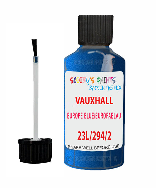 Vauxhall Coupe Europe Blue/Europablau Code 23L/294/2Ku Touch Up Paint