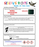 Touch Up Paint Instructions for use Vauxhall Astra Farngruen/Fern Green Code 2Eu/13K/392