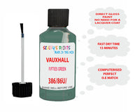 paint code location Vauxhall Corsa Fifties Green Code 386/86U/02L