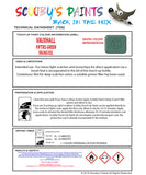 Touch Up Paint Instructions for use Vauxhall Corsa Fifties Green Code 386/86U/02L