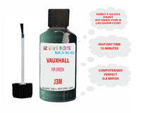 paint code location Vauxhall Monterey Fir Green Code J3M