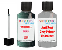 Vauxhall Monterey Fir Green Code J3M Anti rust primer protective paint
