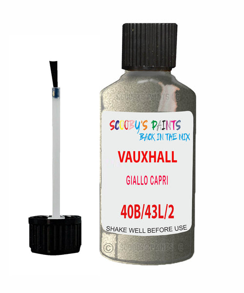 Vauxhall Coupe Giallo Capri Code 40B/43L/2Vu Touch Up Paint
