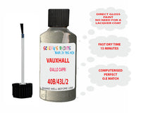 paint code location Vauxhall Coupe Giallo Capri Code 40B/43L/2Vu