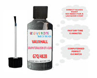 paint code location Vauxhall Amerpa-E Graphitgrau/Son Of A Gun Grey 3 Code G7Q/482B