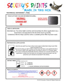 Touch Up Paint Instructions for use Vauxhall Antara Gunsmoke Grey Code Gqk