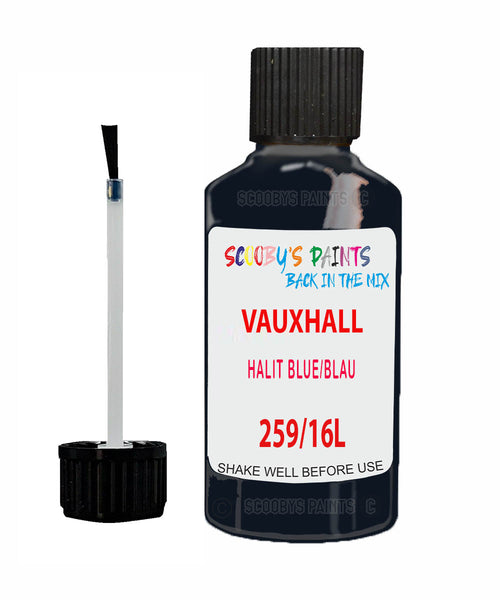 Vauxhall Carlton Halit Blue/Blau Code 259/16L Touch Up Paint