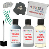 Paint Stone Chip Scratch Repair For Vauxhall Cavalier Haze/Ibiza Blue Code 21L/261