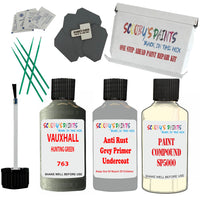 Paint Stone Chip Scratch Repair For Vauxhall Campo Hunting Green Code 763