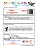 Touch Up Paint Instructions for use Vauxhall Monterey Iron/Steel Grey/Stahlgrau Code J3A/849