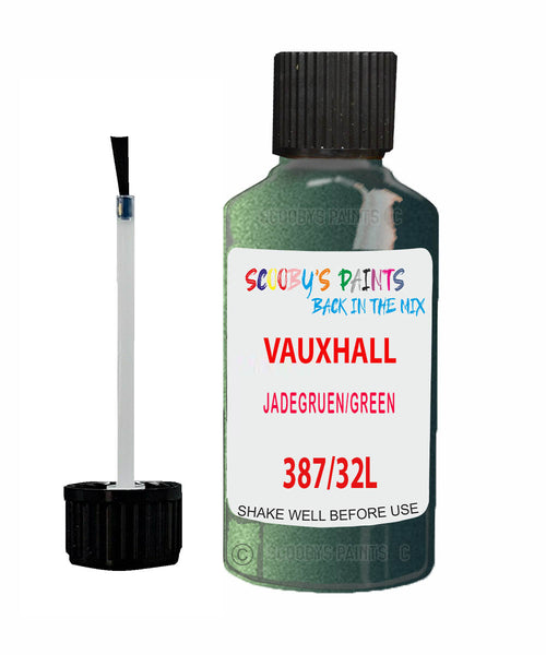 Vauxhall Combo Jadegruen/Green Code 387/32L Touch Up Paint