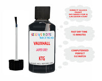 paint code location Vauxhall Grandland Jasper Grey Code Ktg