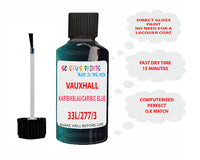 paint code location Vauxhall Midi Karibikblau/Caribic Blue Code 33L/277/33U