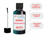 paint code location Vauxhall Frontera Karibikblau/Caribic Blue Code 33L/277/33U