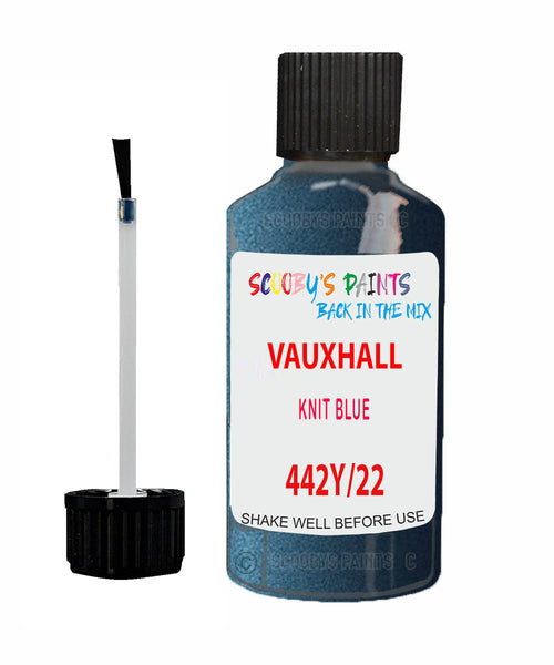 Vauxhall Mokka X Knit Blue Code 442Y/22W/G72 Touch Up Paint