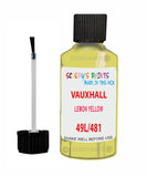 Vauxhall Corsa Lemon Yellow Code 49L/481 Touch Up Paint